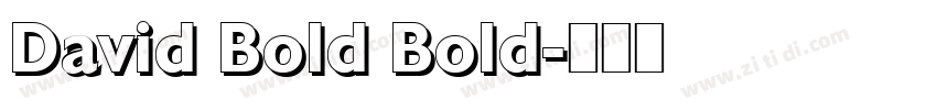 David Bold Bold字体转换